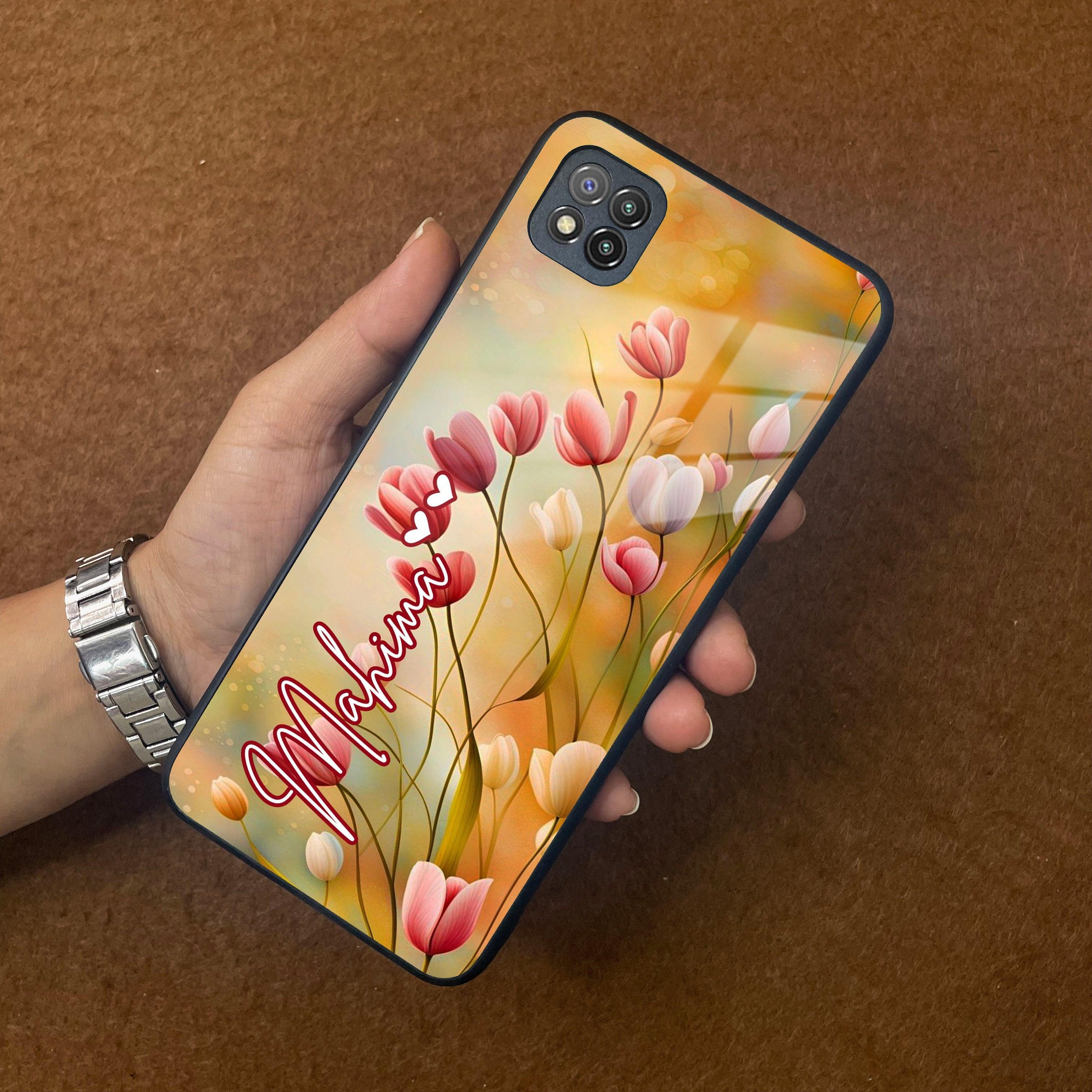 Tulip Floral Glass Case Cover For Poco - ShopOnCliQ