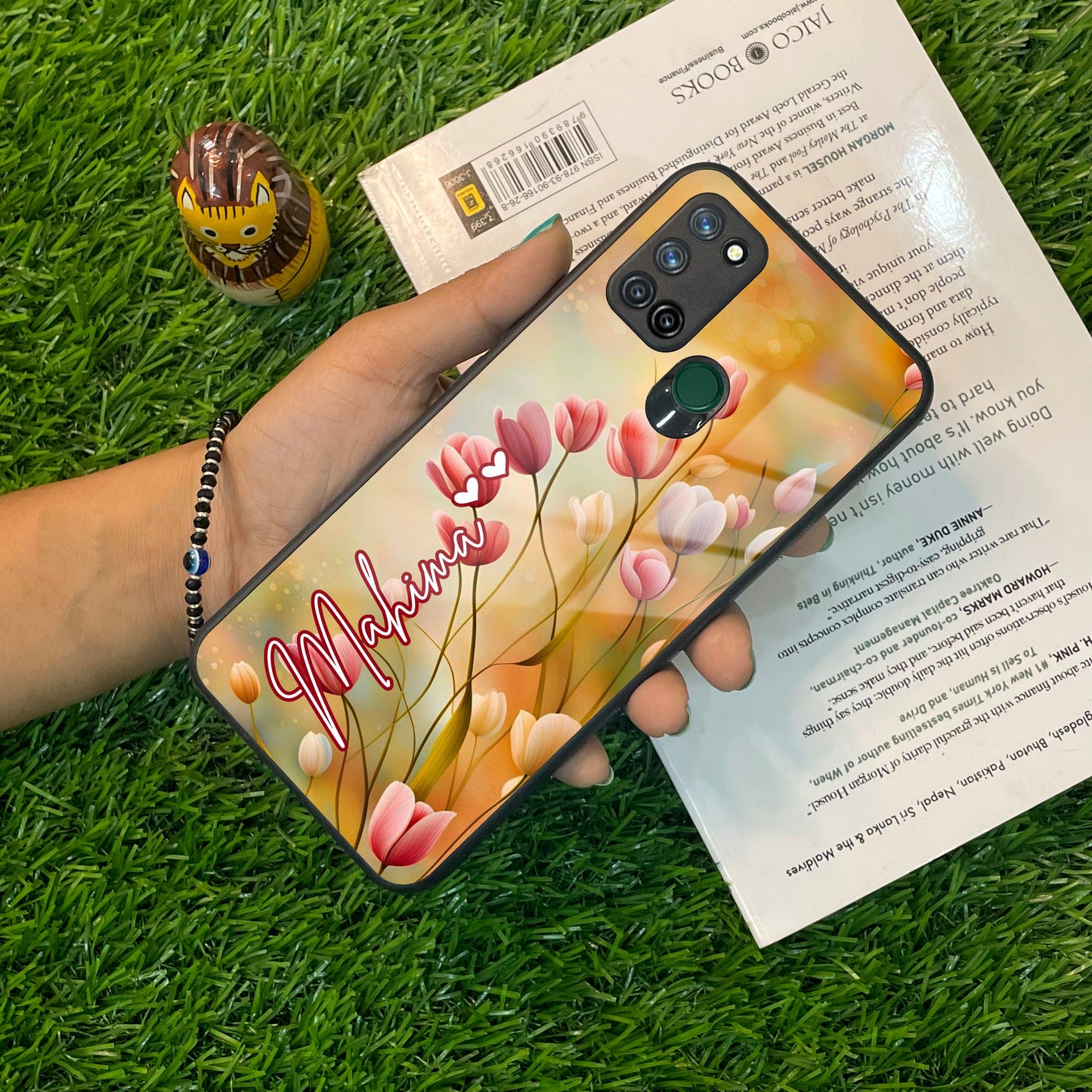 Tulip Floral Glass Case Cover For Realme/Narzo ShopOnCliQ