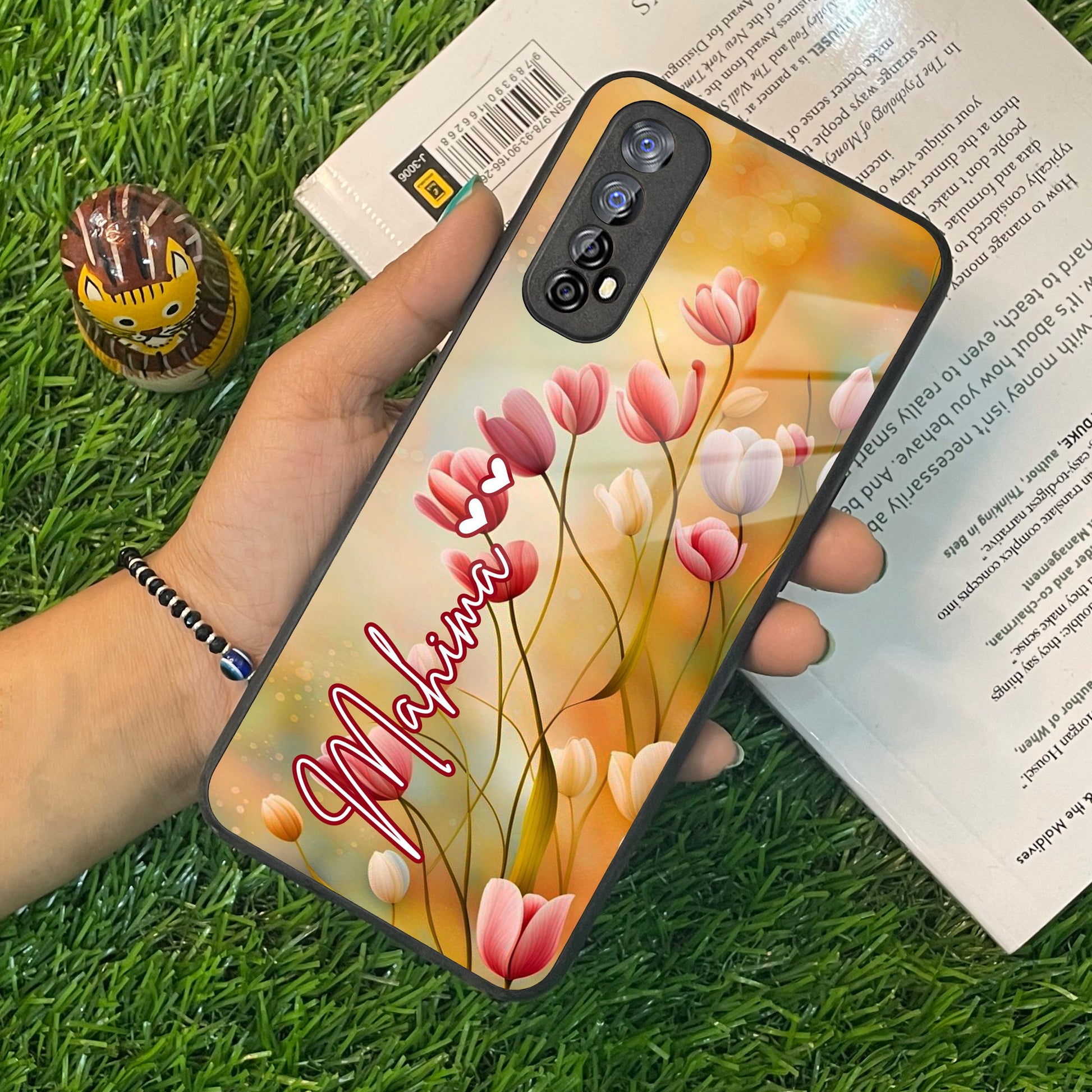 Tulip Floral Glass Case Cover For Realme/Narzo ShopOnCliQ