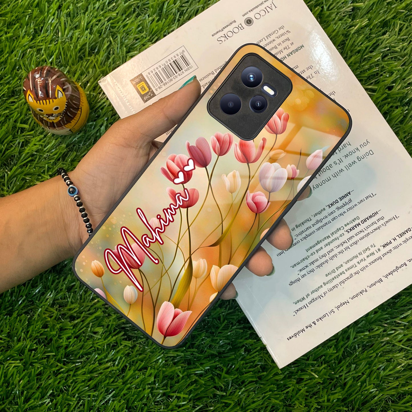 Tulip Floral Glass Case Cover For Realme/Narzo ShopOnCliQ