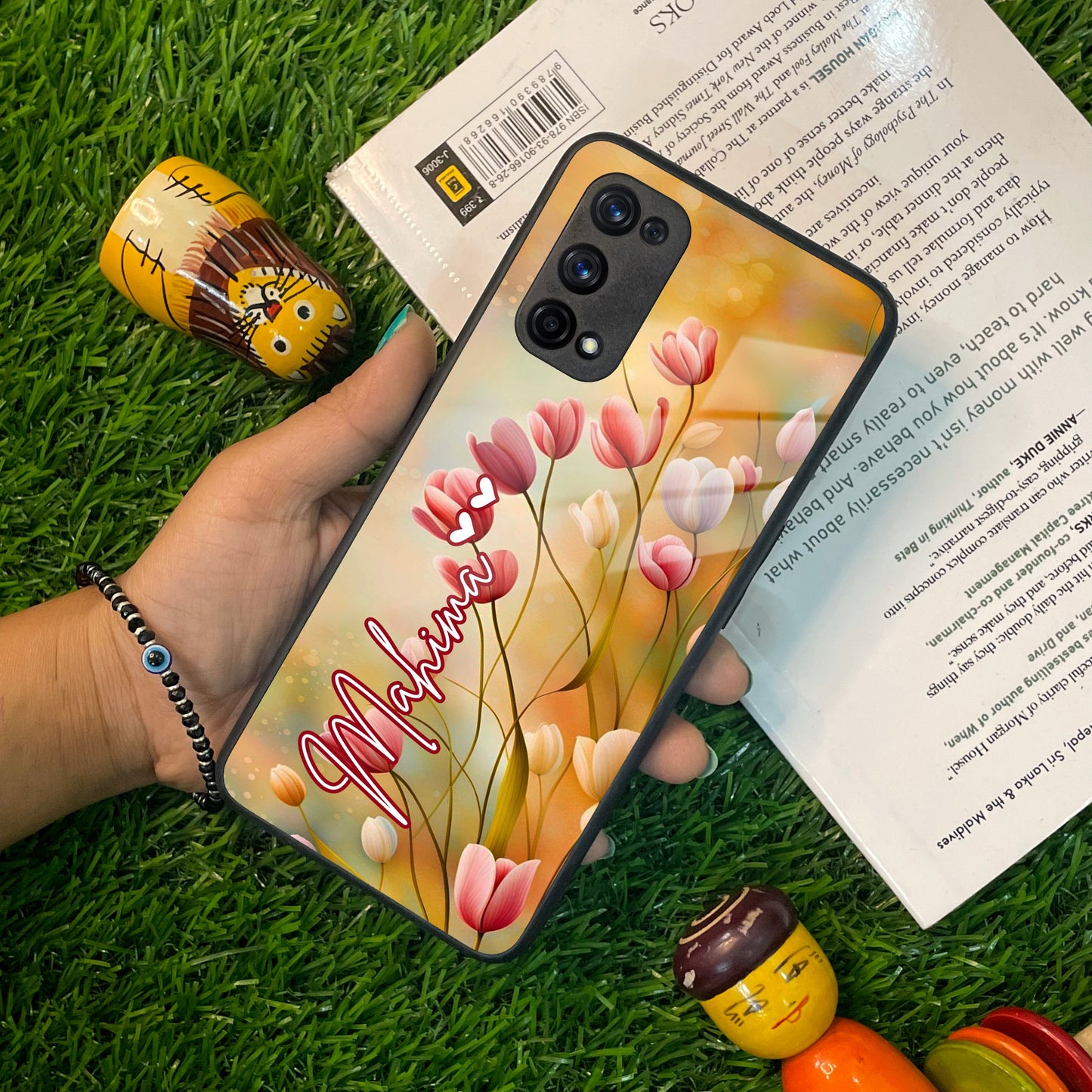 Tulip Floral Glass Case Cover For Realme/Narzo ShopOnCliQ