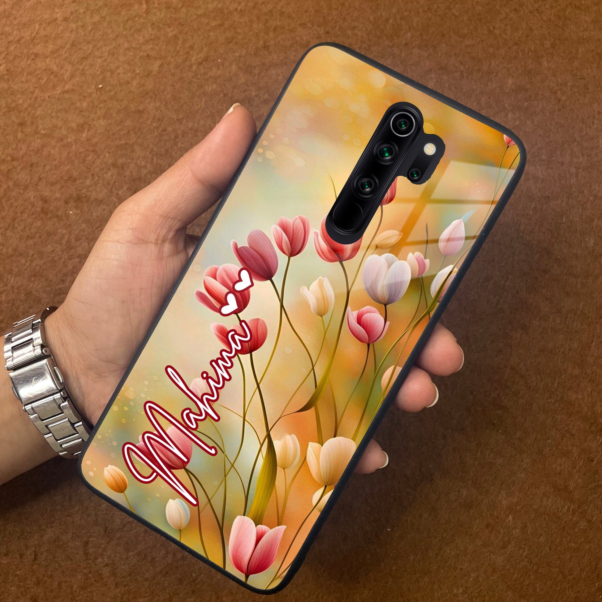 Tulip Floral Glass Case Cover For Redmi/Xiaomi ShopOnCliQ