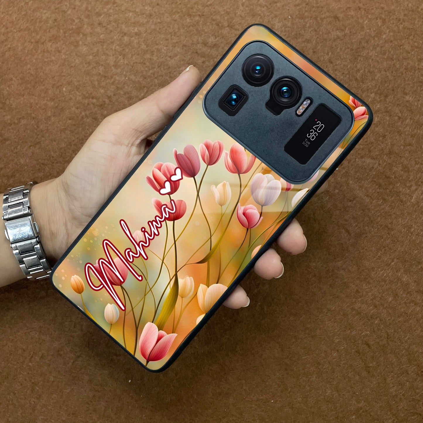 Tulip Floral Glass Case Cover For Redmi/Xiaomi ShopOnCliQ