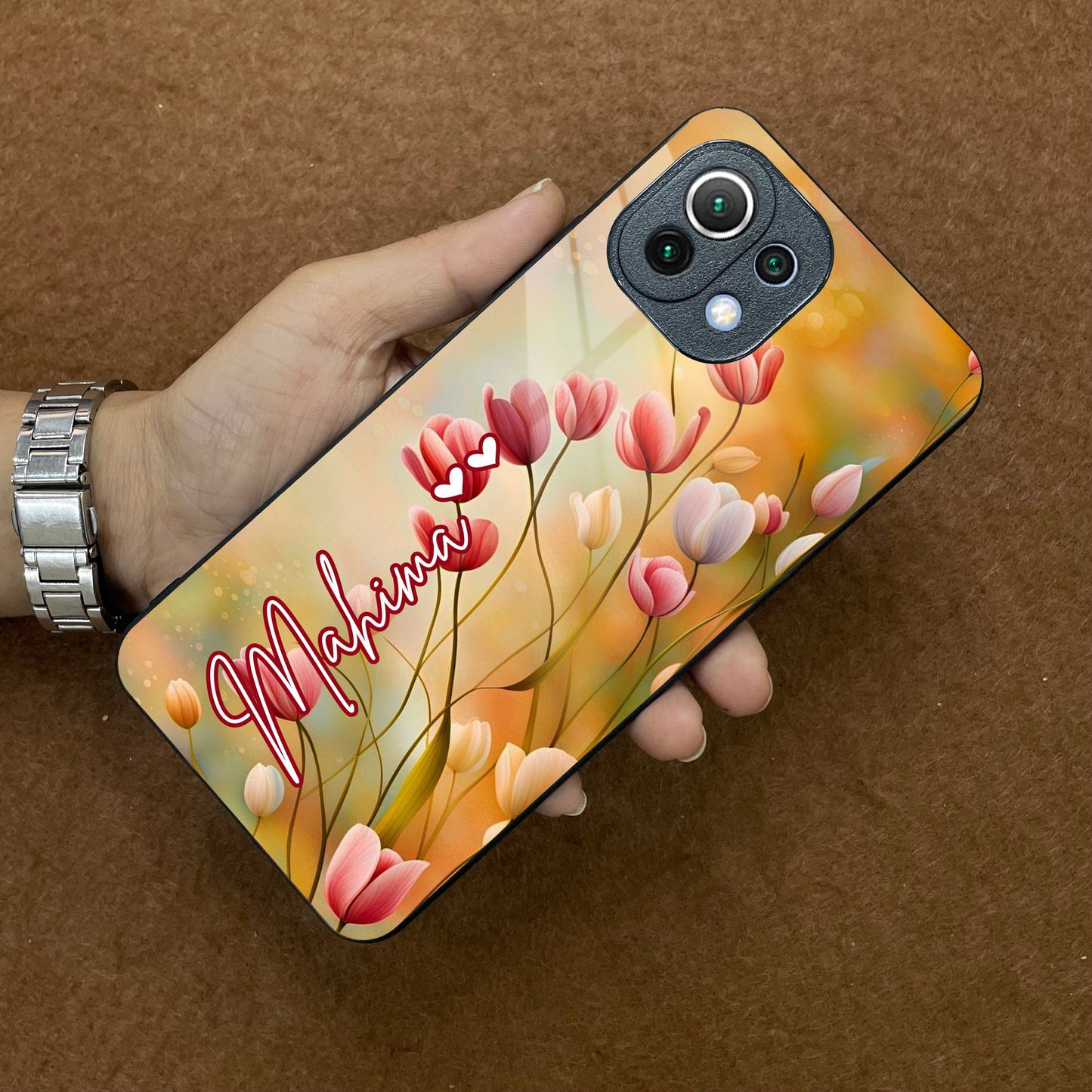 Tulip Floral Glass Case Cover For Redmi/Xiaomi ShopOnCliQ