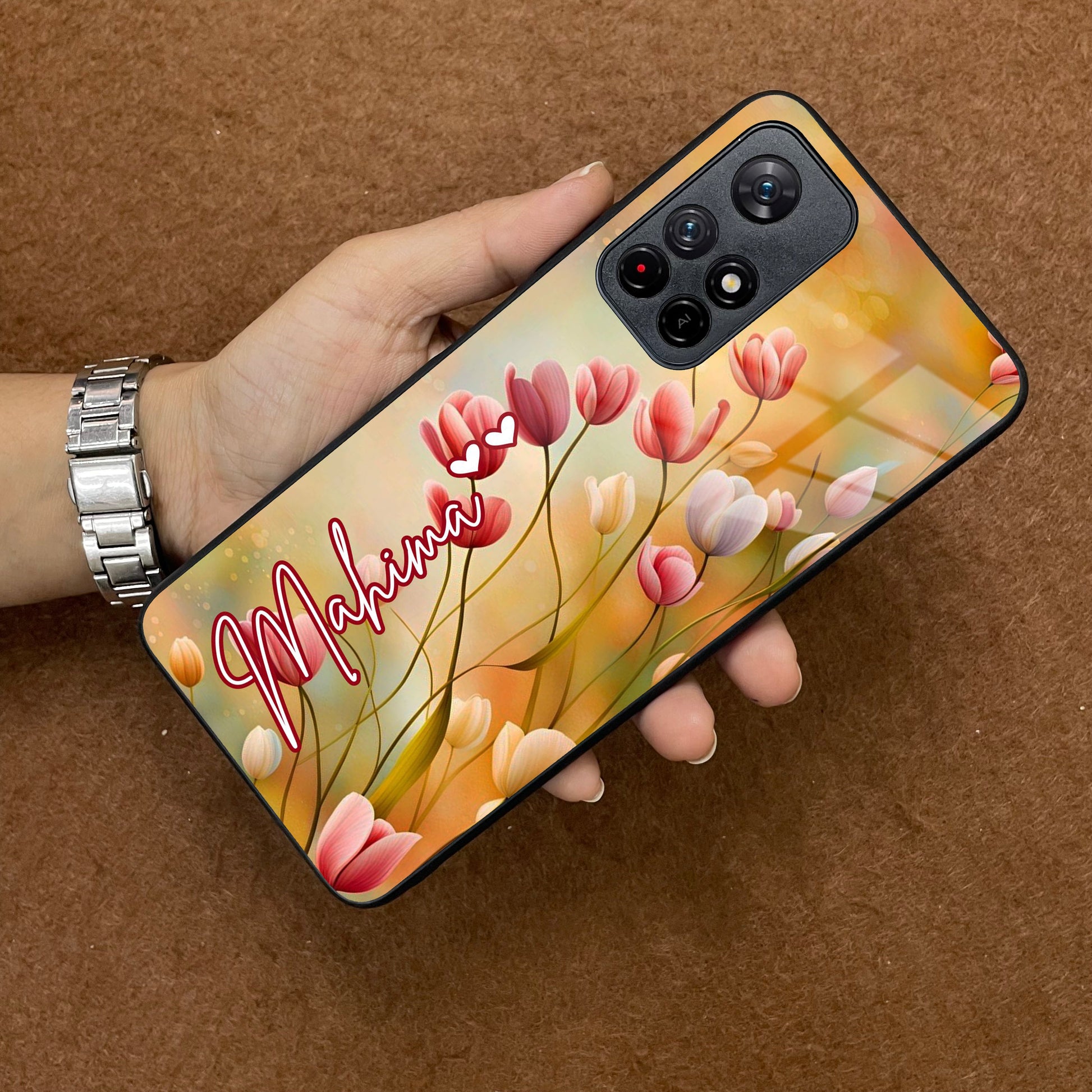 Tulip Floral Glass Case Cover For Redmi/Xiaomi ShopOnCliQ