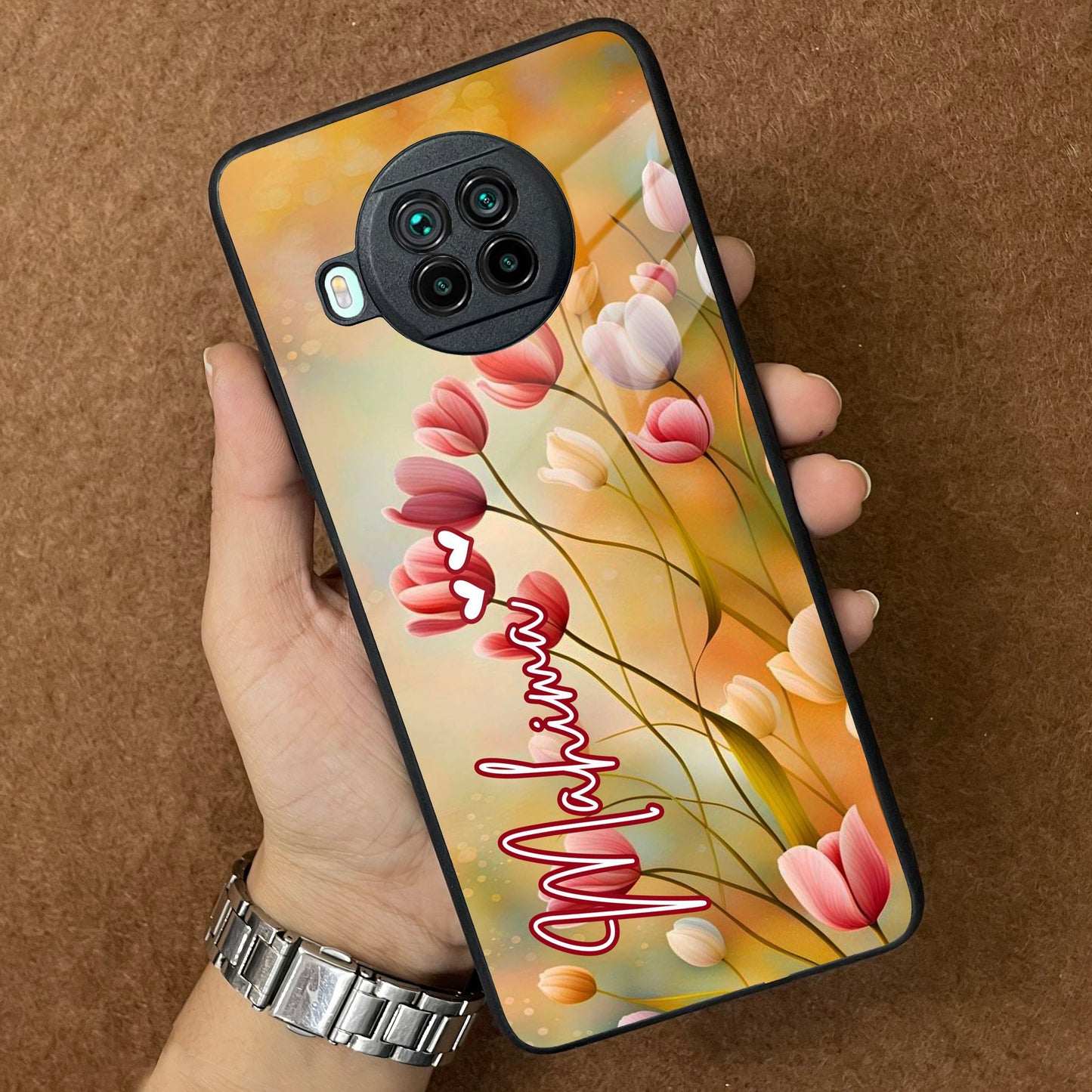 Tulip Floral Glass Case Cover For Redmi/Xiaomi ShopOnCliQ