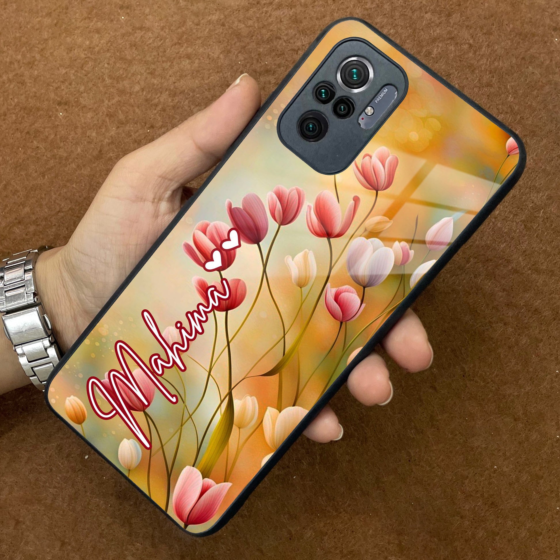 Tulip Floral Glass Case Cover For Redmi/Xiaomi ShopOnCliQ