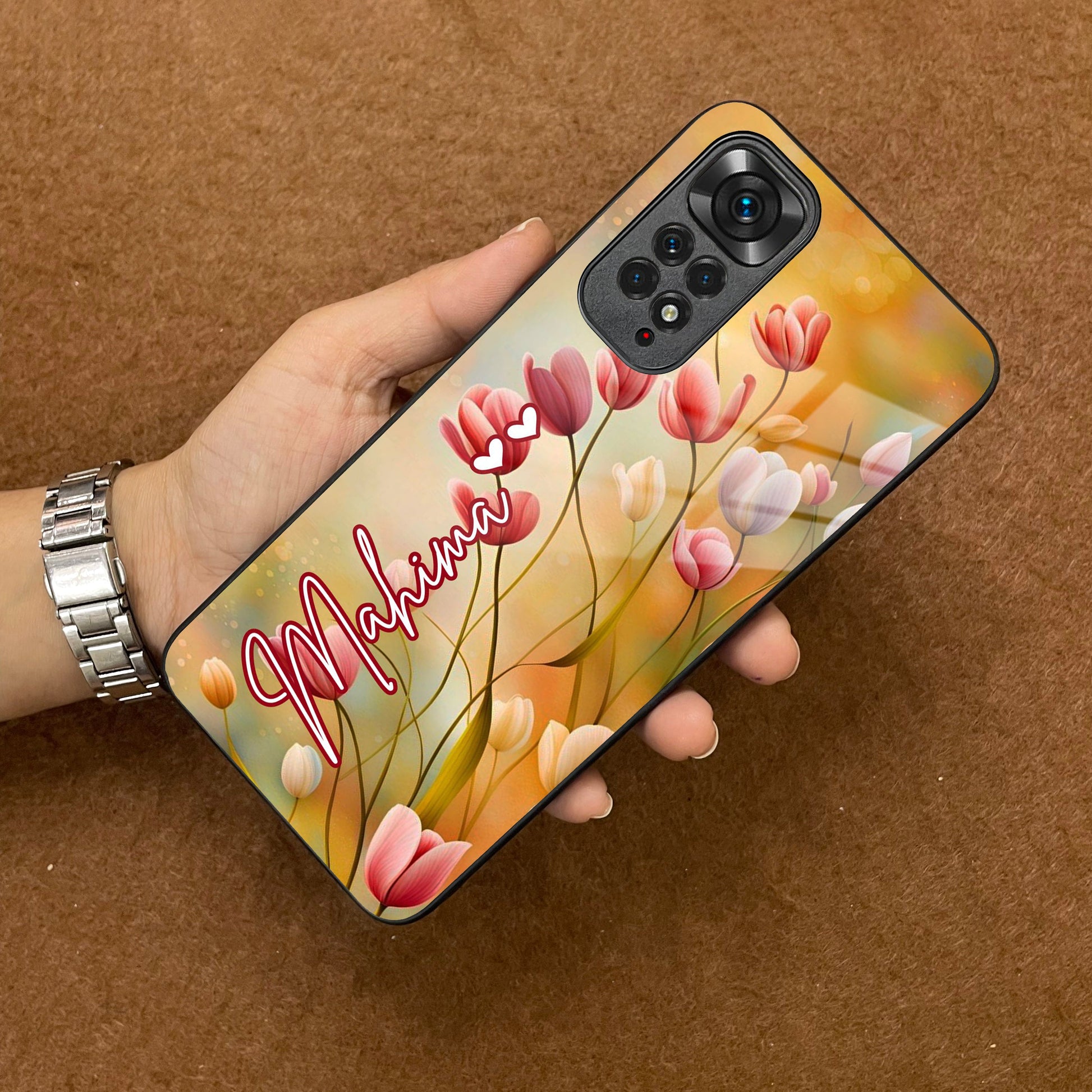 Tulip Floral Glass Case Cover For Redmi/Xiaomi ShopOnCliQ