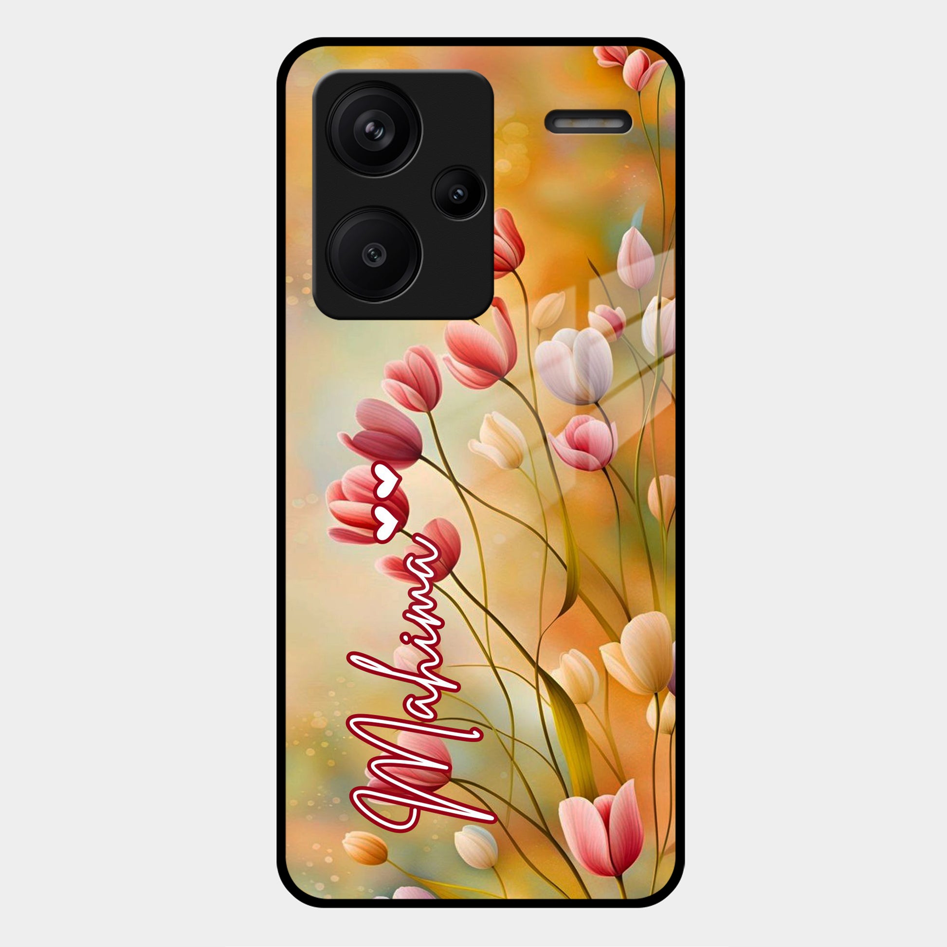 Tulip Floral Glass Case Cover For Redmi/Xiaomi ShopOnCliQ