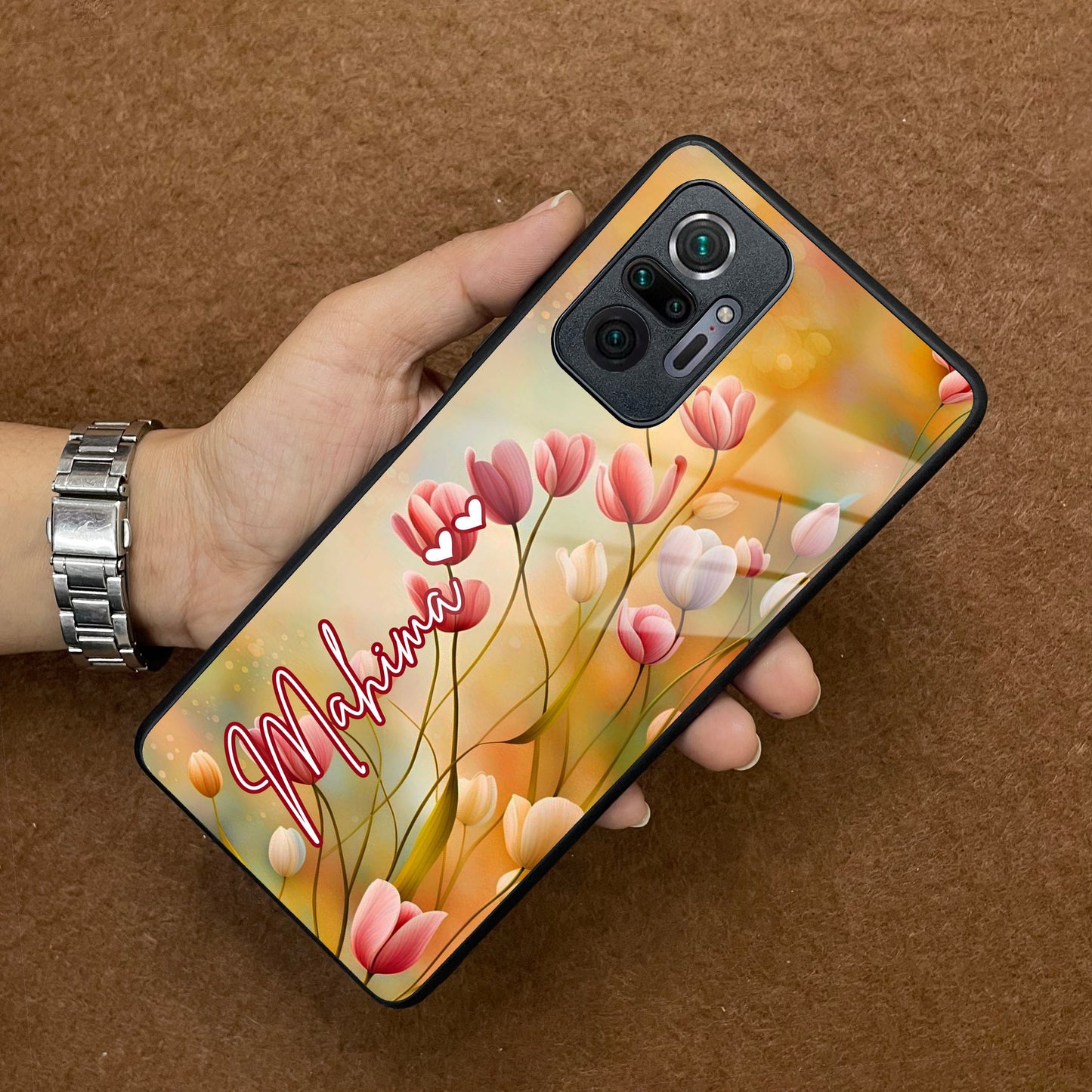 Tulip Floral Glass Case Cover For Redmi/Xiaomi ShopOnCliQ