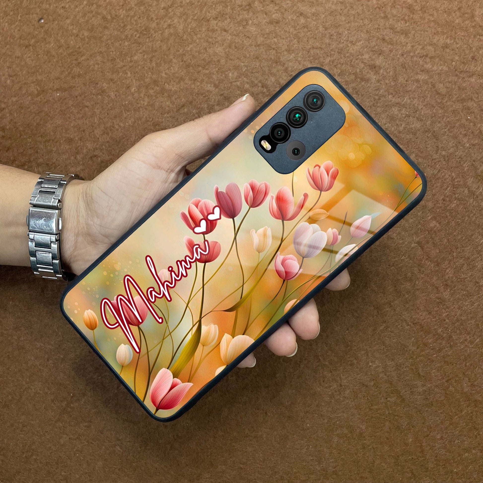 Tulip Floral Glass Case Cover For Redmi/Xiaomi ShopOnCliQ