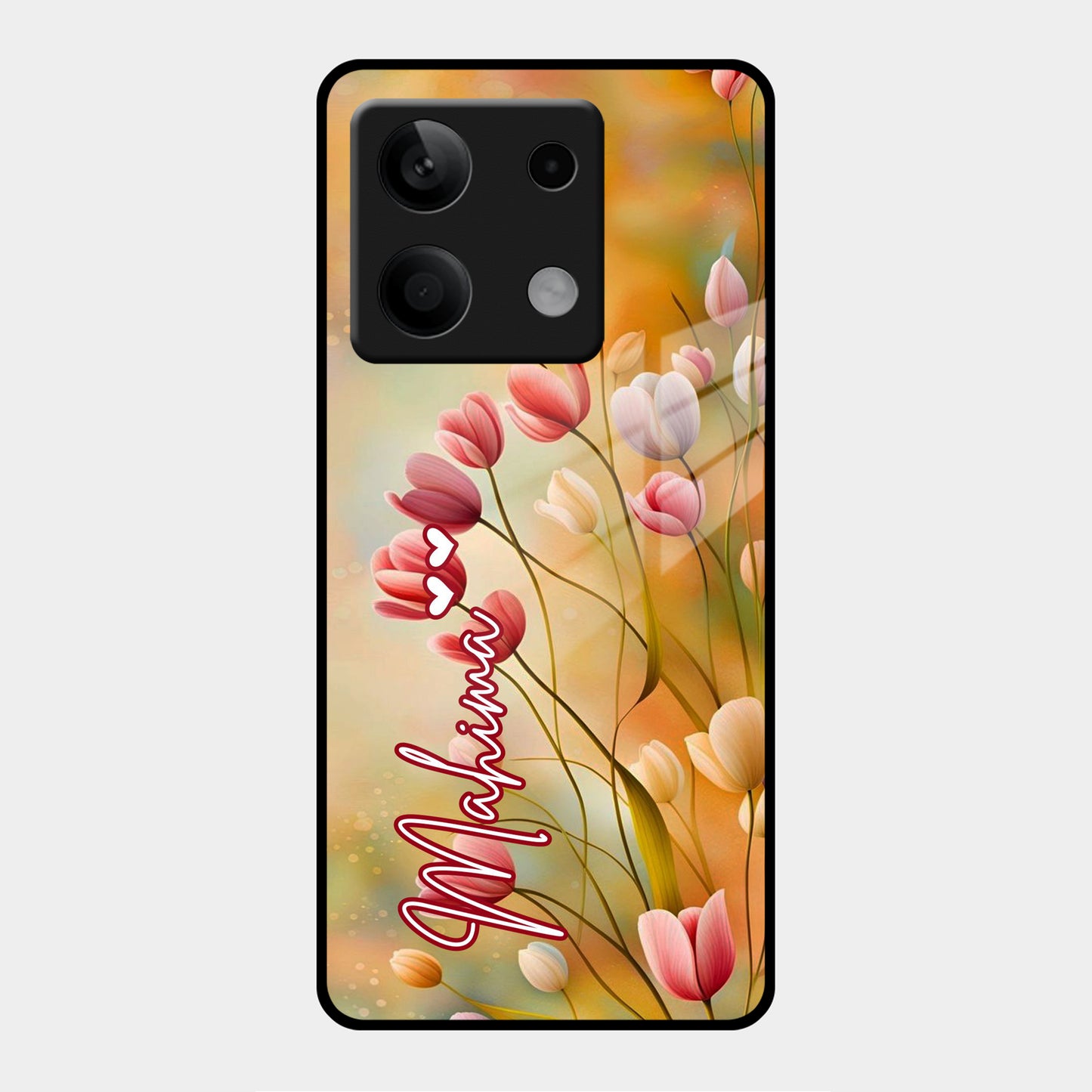 Tulip Floral Glass Case Cover For Redmi/Xiaomi ShopOnCliQ