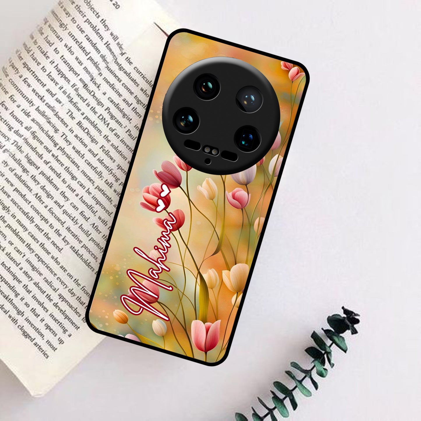 Tulip Floral Glass Case Cover For Redmi/Xiaomi ShopOnCliQ