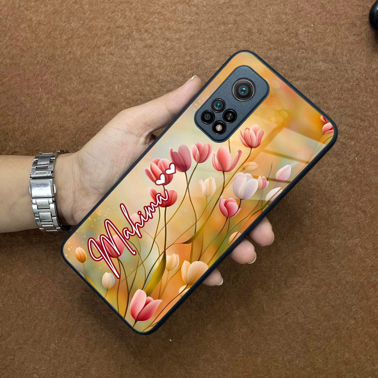 Tulip Floral Glass Case Cover For Redmi/Xiaomi ShopOnCliQ