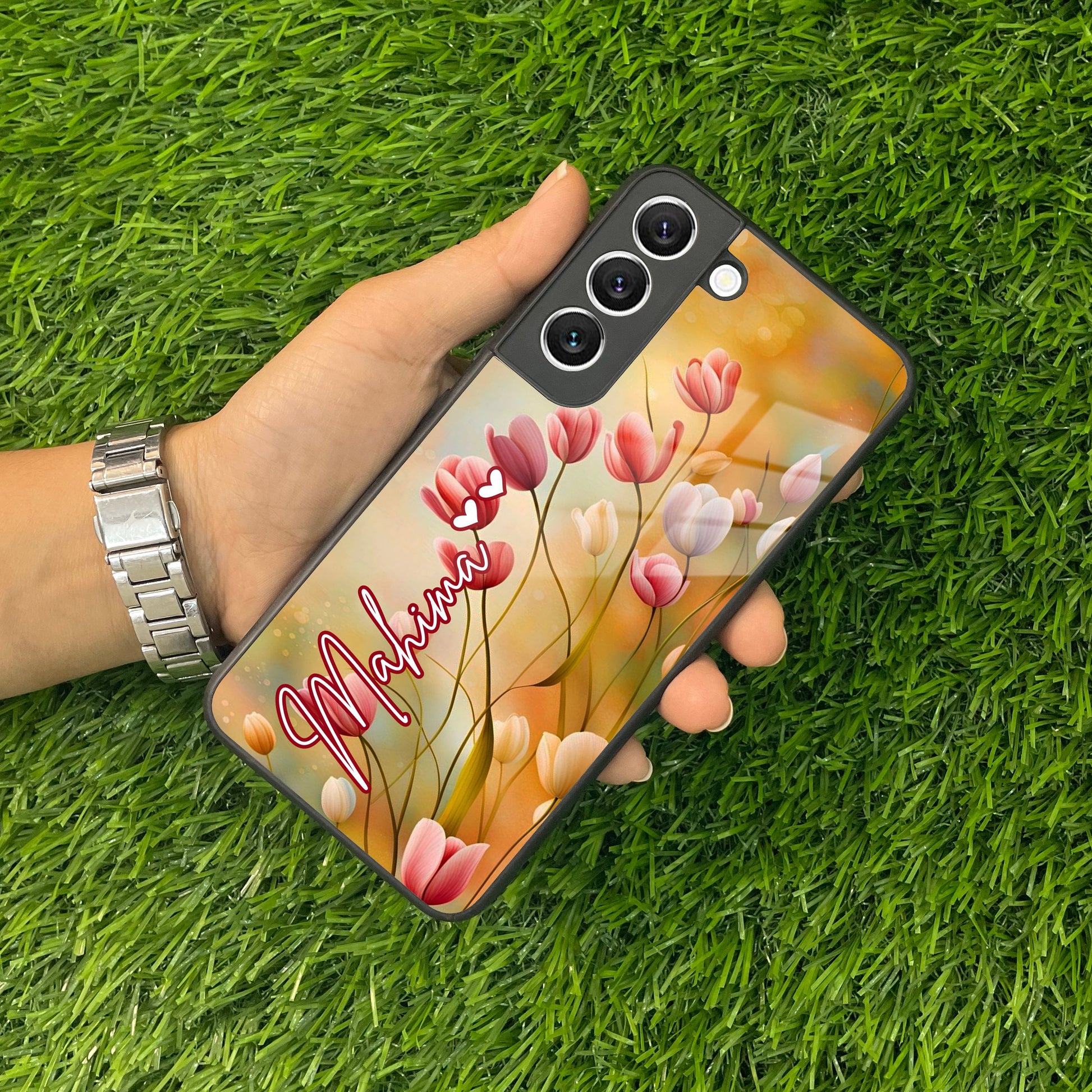 Tulip Floral Glass Case Cover For Samsung ShopOnCliQ