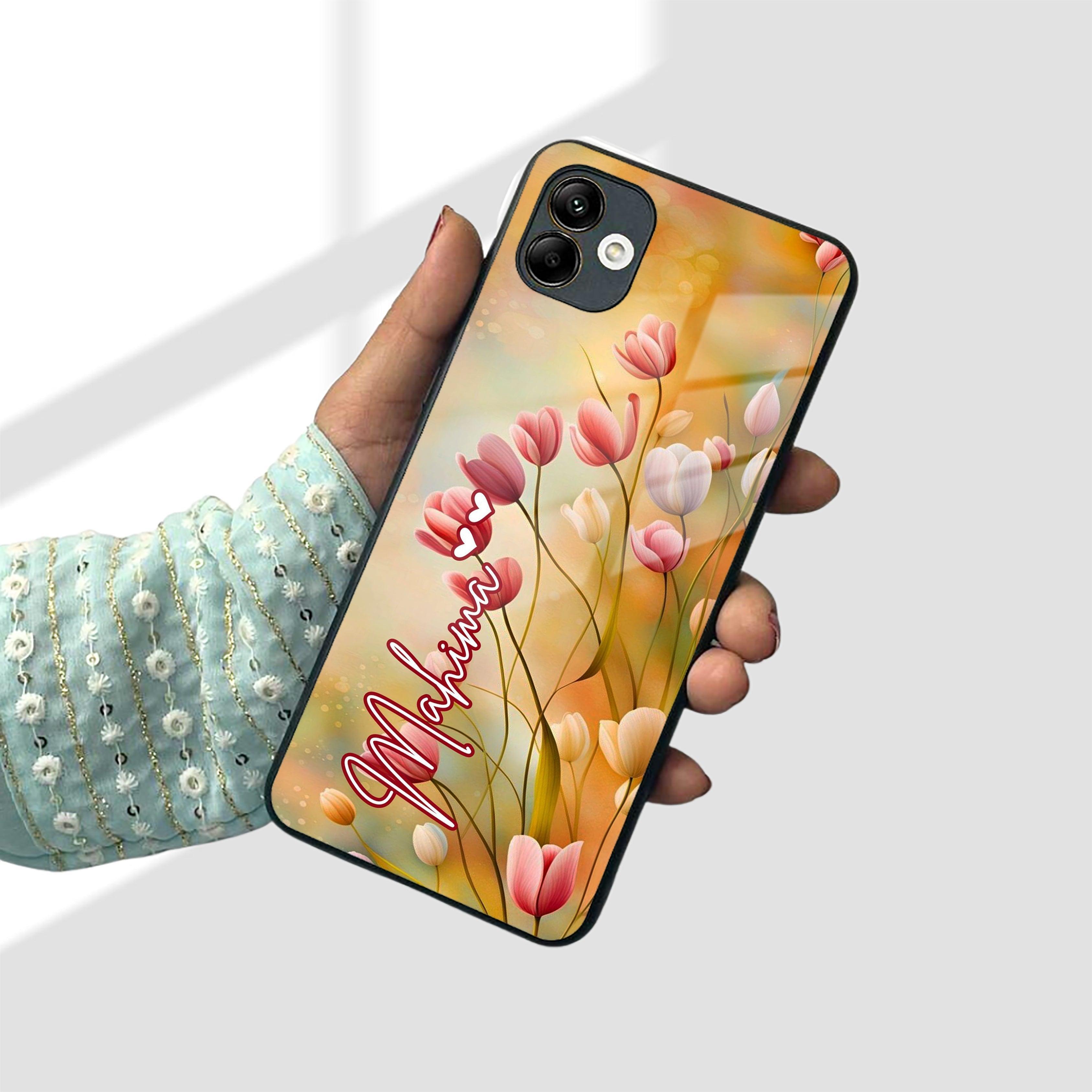 Tulip Floral Glass Case Cover For Samsung - ShopOnCliQ