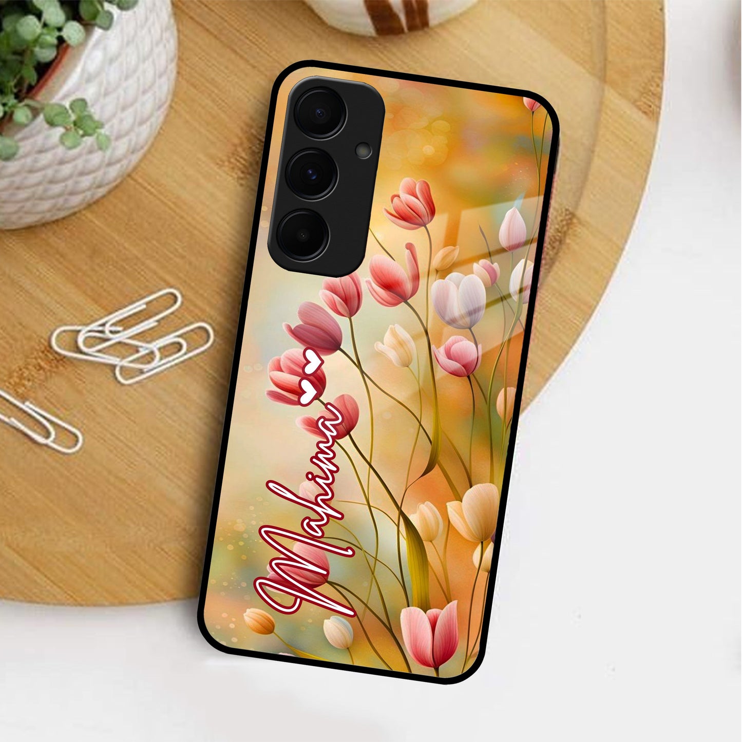 Tulip Floral Glass Case Cover For Samsung ShopOnCliQ