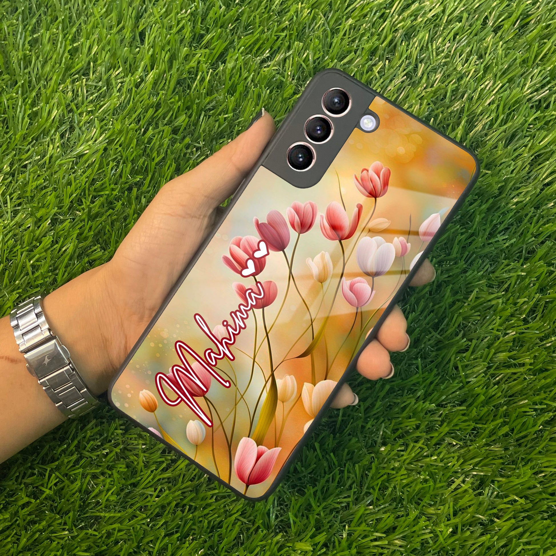 Tulip Floral Glass Case Cover For Samsung ShopOnCliQ