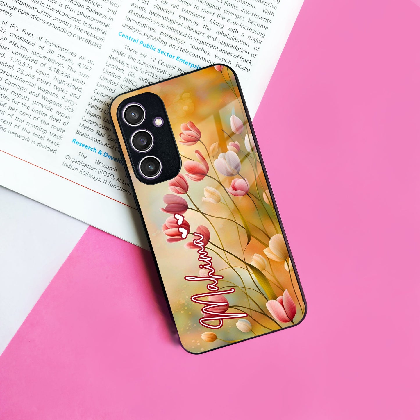 Tulip Floral Glass Case Cover For Samsung ShopOnCliQ