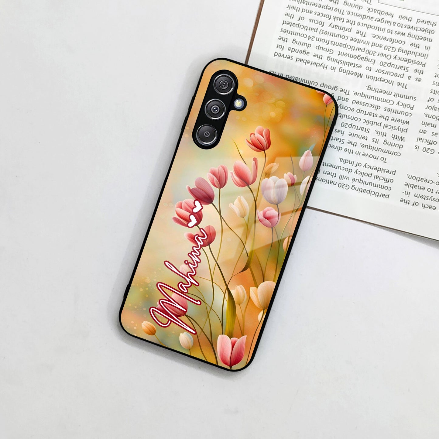 Tulip Floral Glass Case Cover For Samsung ShopOnCliQ