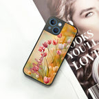 Tulip Floral Glass Case Cover For iPhone - ShopOnCliQ