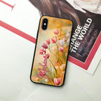 Tulip Floral Glass Case Cover For iPhone - ShopOnCliQ