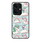 Unicorn Print Glossy Metal Case Cover For OnePlus - ShopOnCliQ