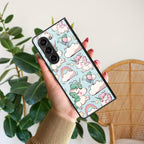 Unicorn Print Glossy Metal Case Cover For Samsung - ShopOnCliQ
