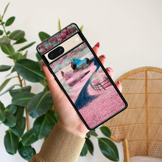 Village Scenery Glossy Metal Case Cover For Google - ShopOnCliQ