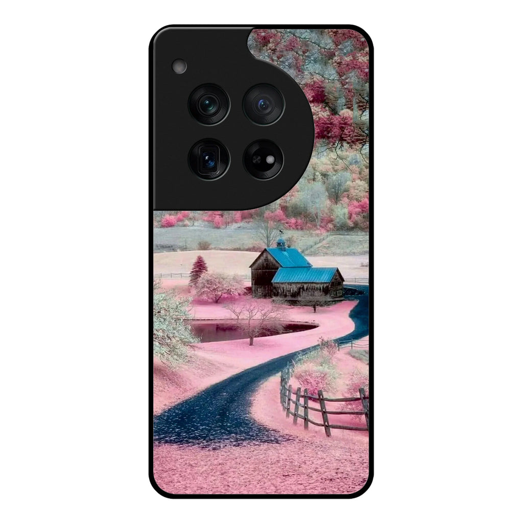 Village Scenery Glossy Metal Case Cover For OnePlus - ShopOnCliQ