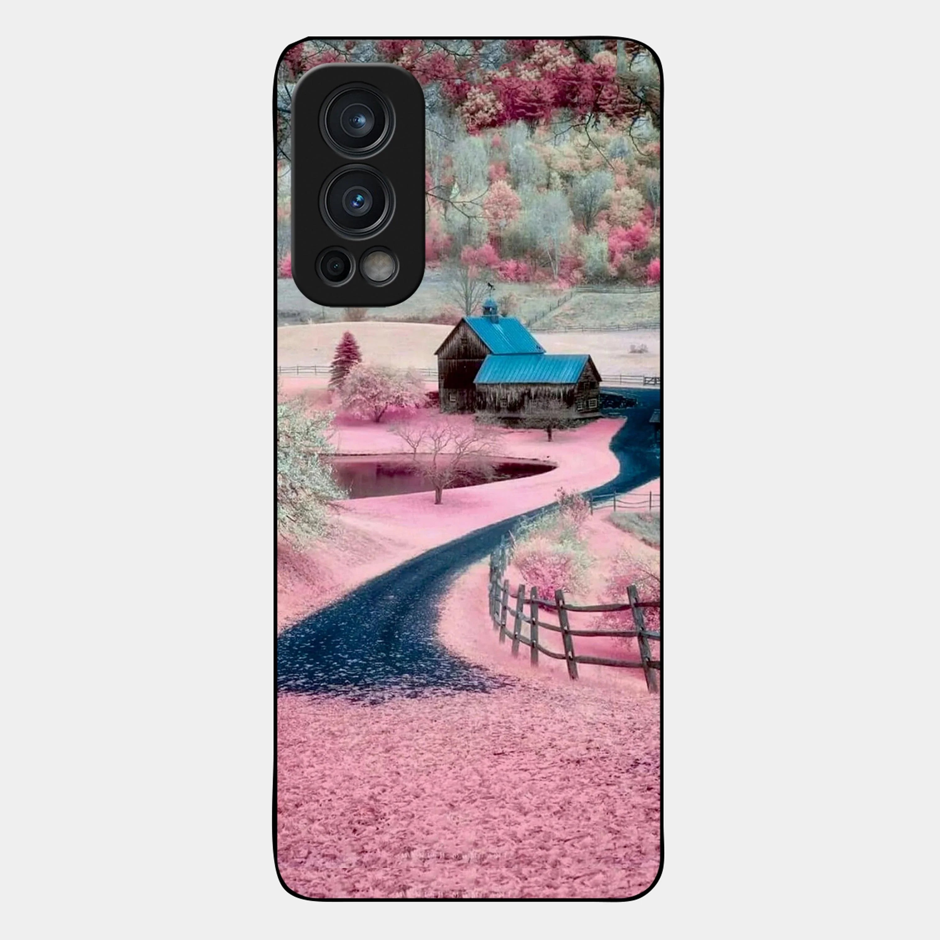 Village Scenery Glossy Metal Case Cover For OnePlus - ShopOnCliQ