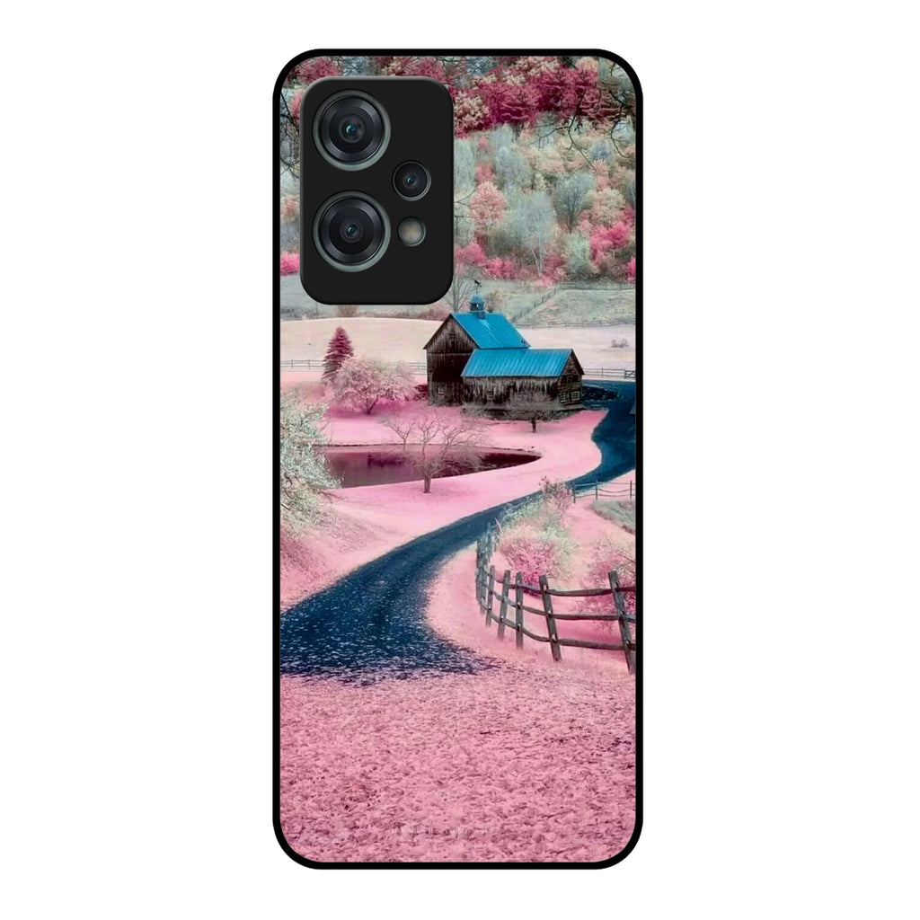 Village Scenery Glossy Metal Case Cover For OnePlus - ShopOnCliQ