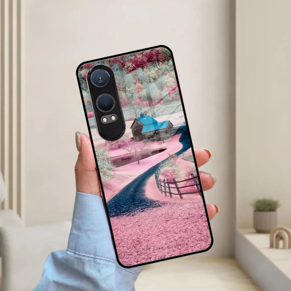 Village Scenery Glossy Metal Case Cover For OnePlus - ShopOnCliQ