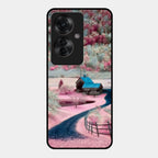 Village Scenery Glossy Metal Case Cover For Oppo - ShopOnCliQ
