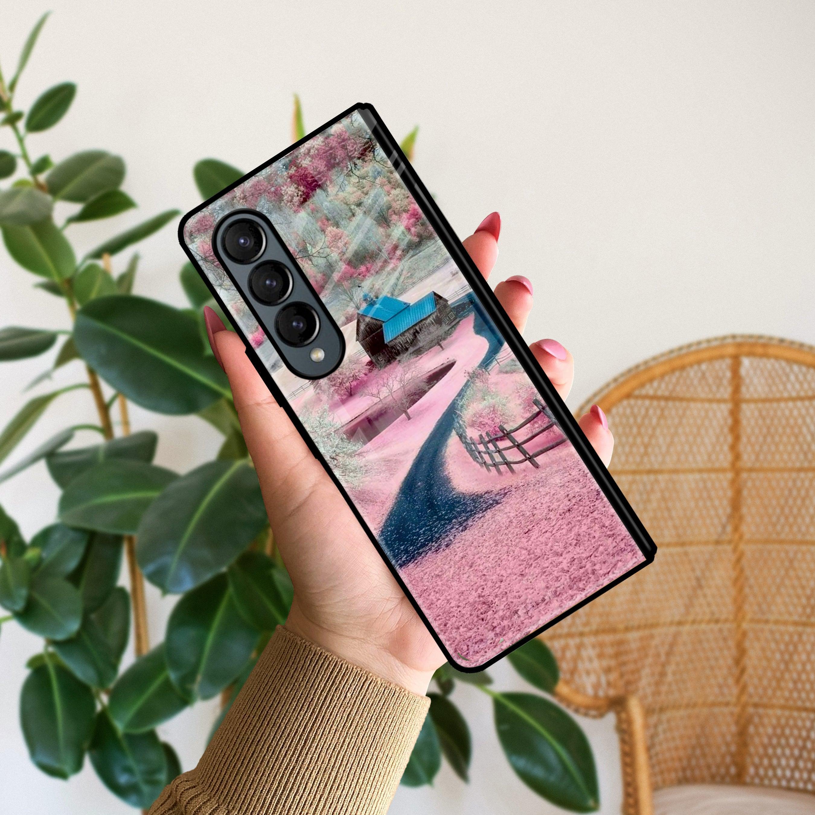 Village Scenery Glossy Metal Case Cover For Samsung - ShopOnCliQ