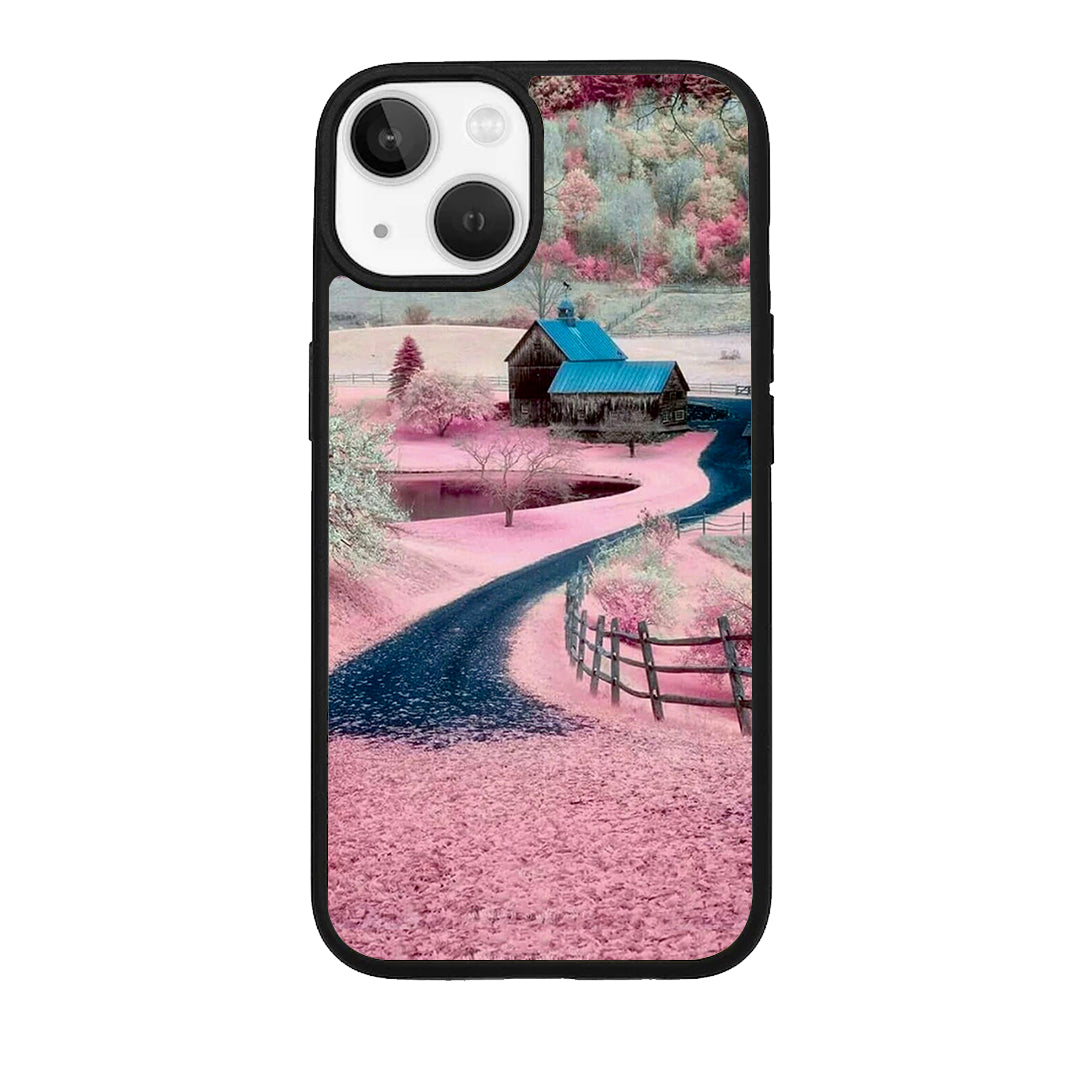 Village Scenery Glossy Metal Case Cover For iPhone ShopOnCliQ