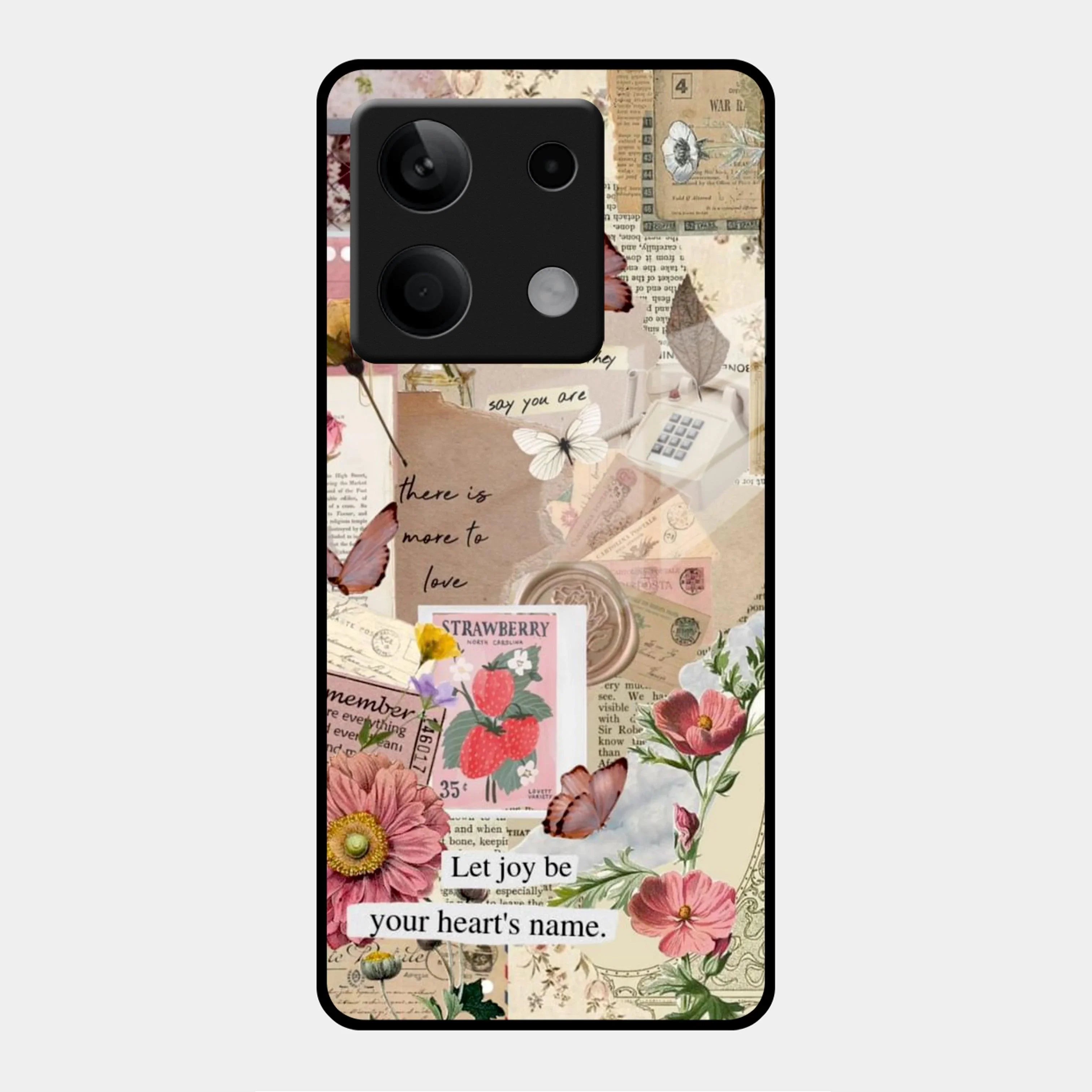 Vintage Vibes Glass Case Cover For Poco - ShopOnCliQ