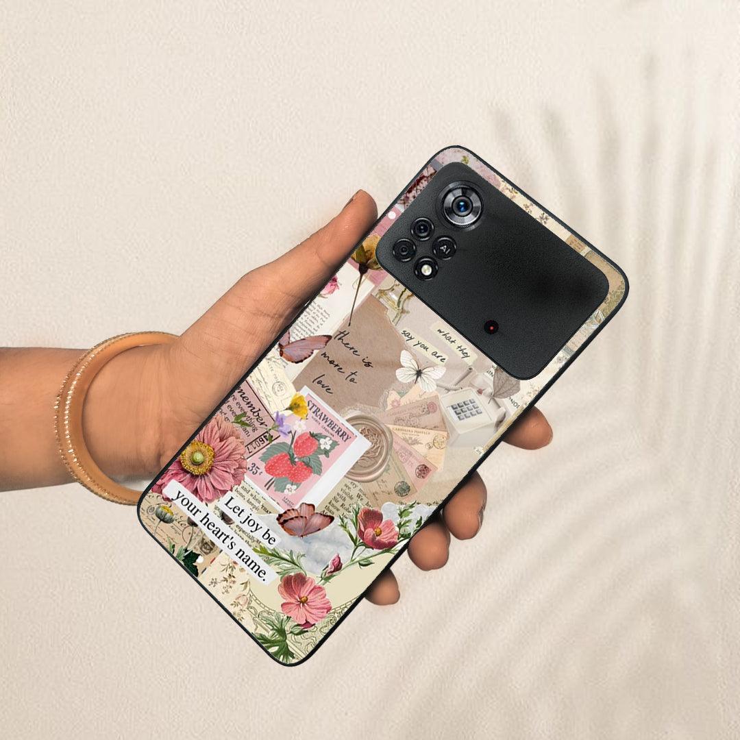 Vintage Vibes Glass Case Cover For Poco - ShopOnCliQ