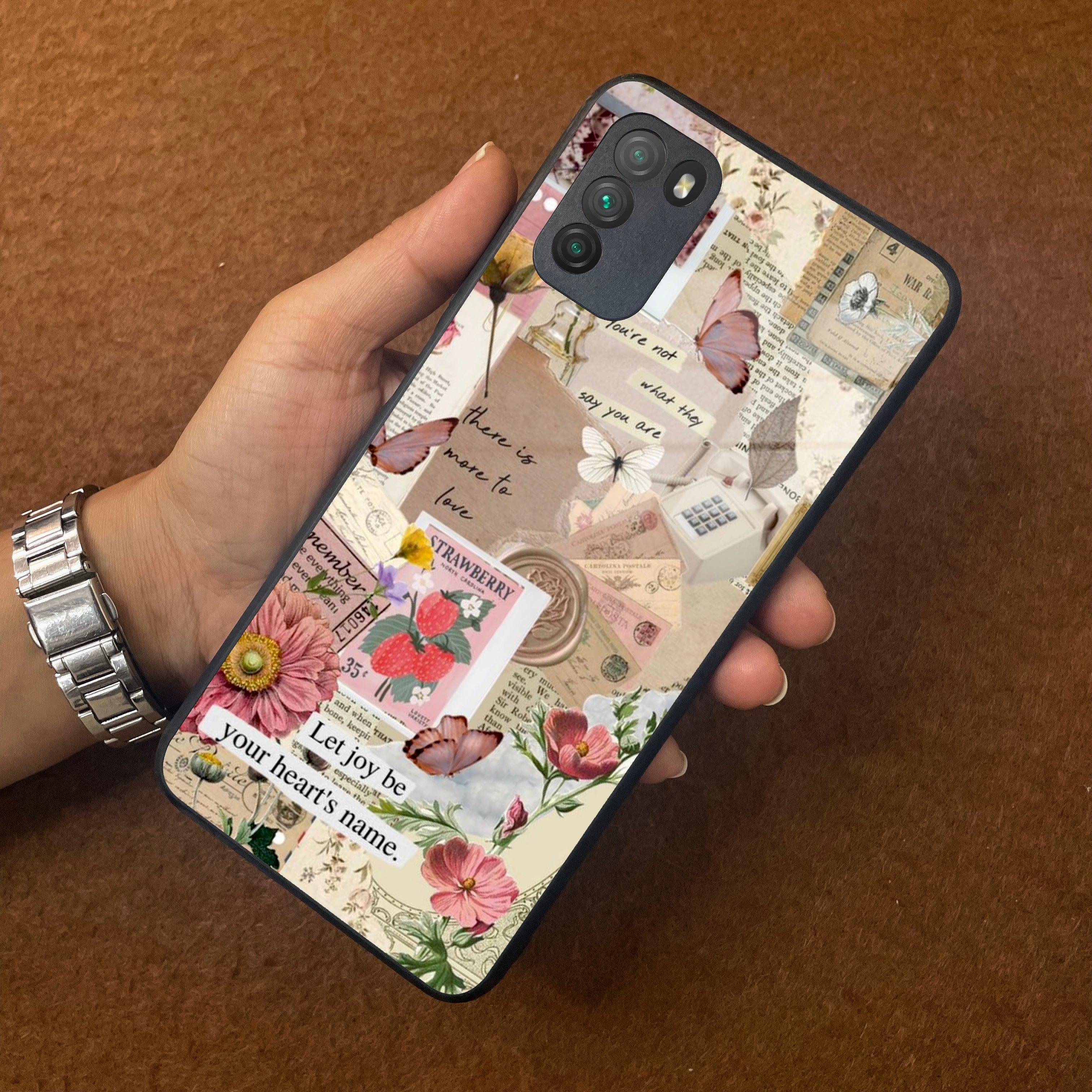 Vintage Vibes Glass Case Cover For Poco - ShopOnCliQ