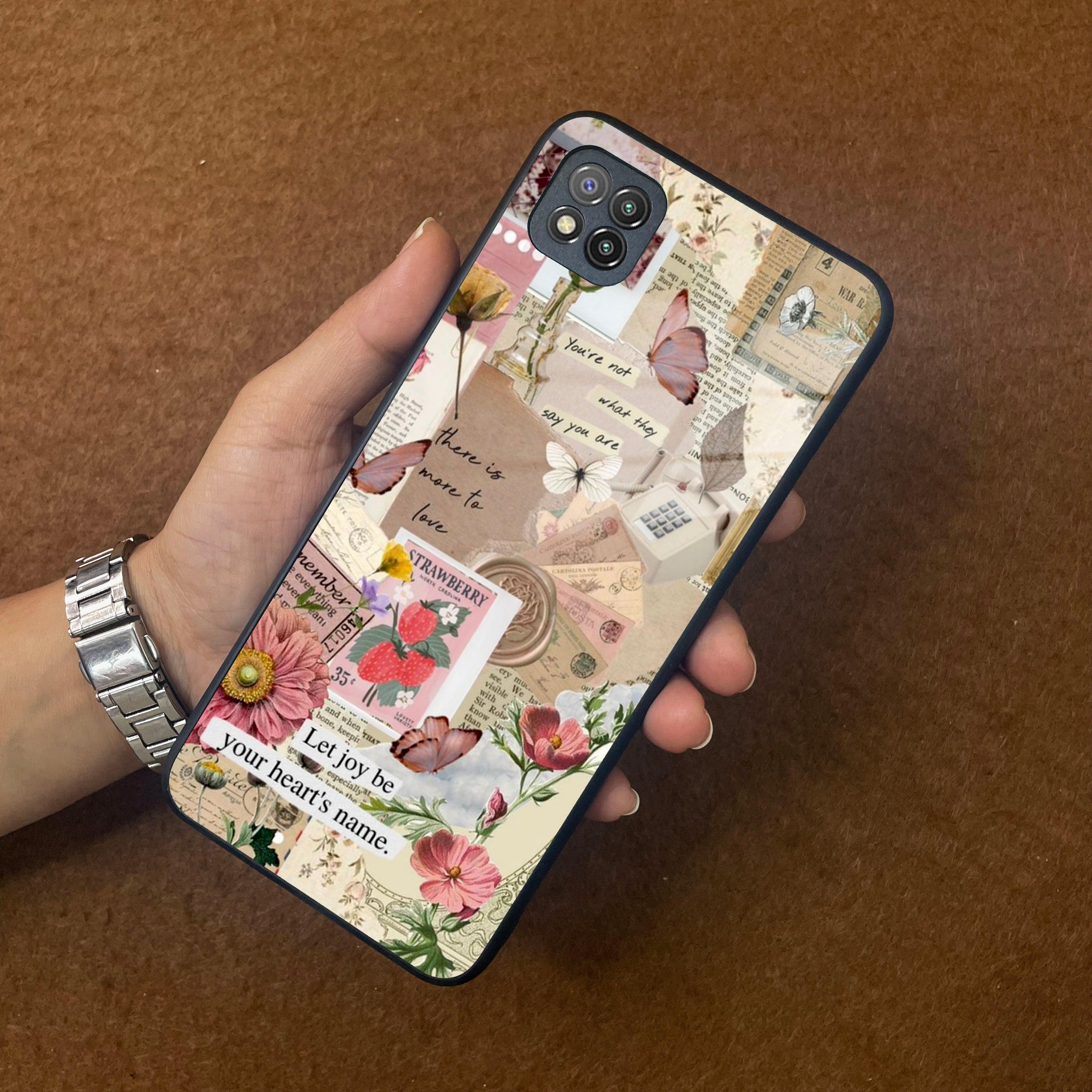 Vintage Vibes Glass Case Cover For Poco - ShopOnCliQ