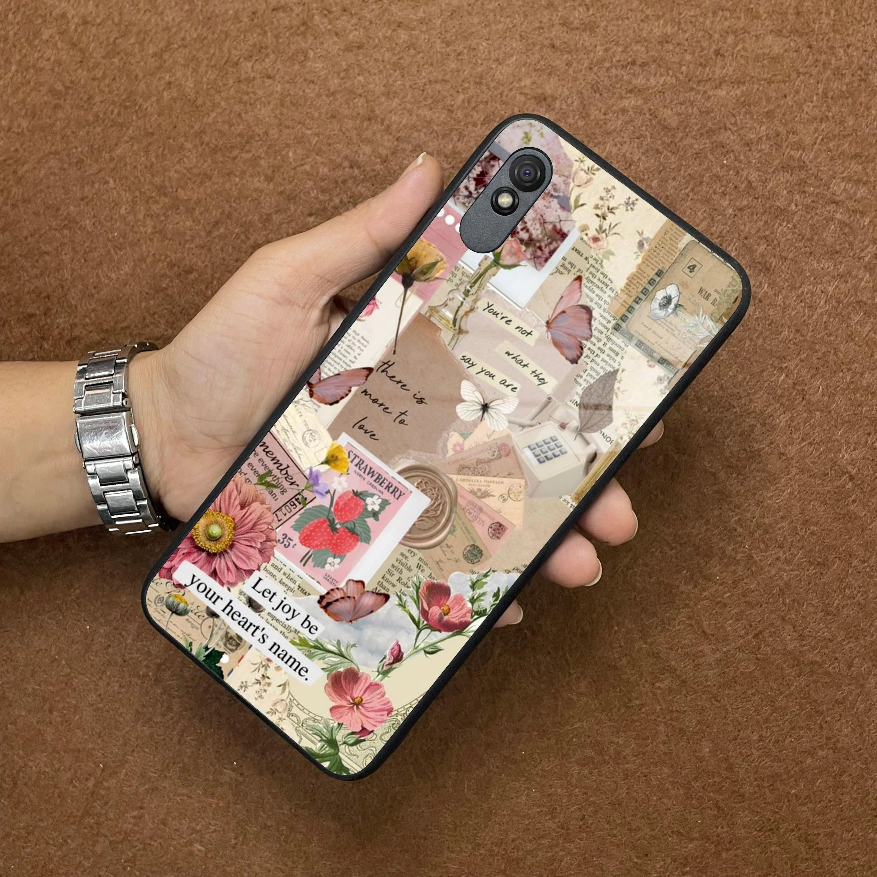 Vintage Vibes Glass Case Cover For Redmi/Xiaomi - ShopOnCliQ