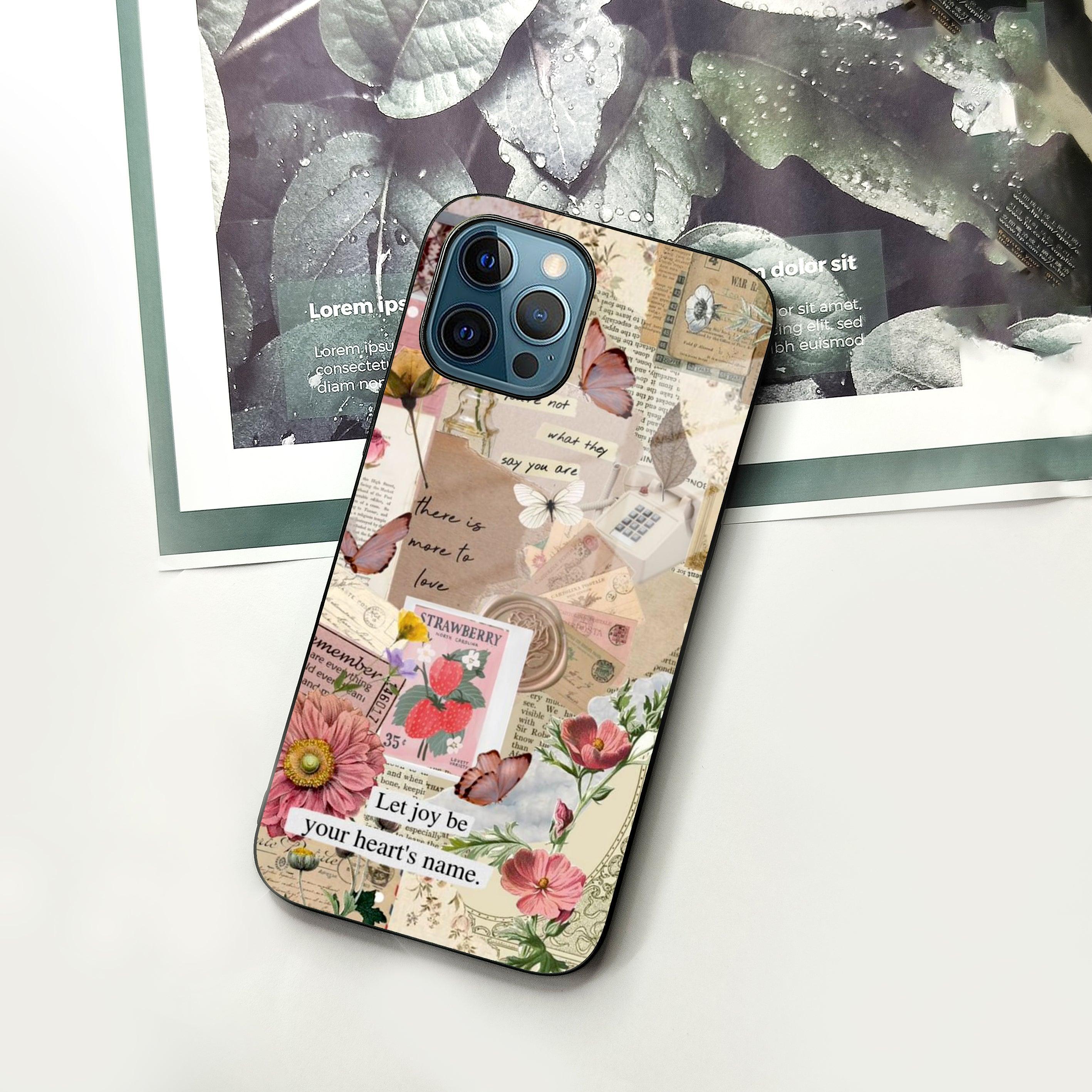Vintage Vibes Glass Case Cover For iPhone - ShopOnCliQ
