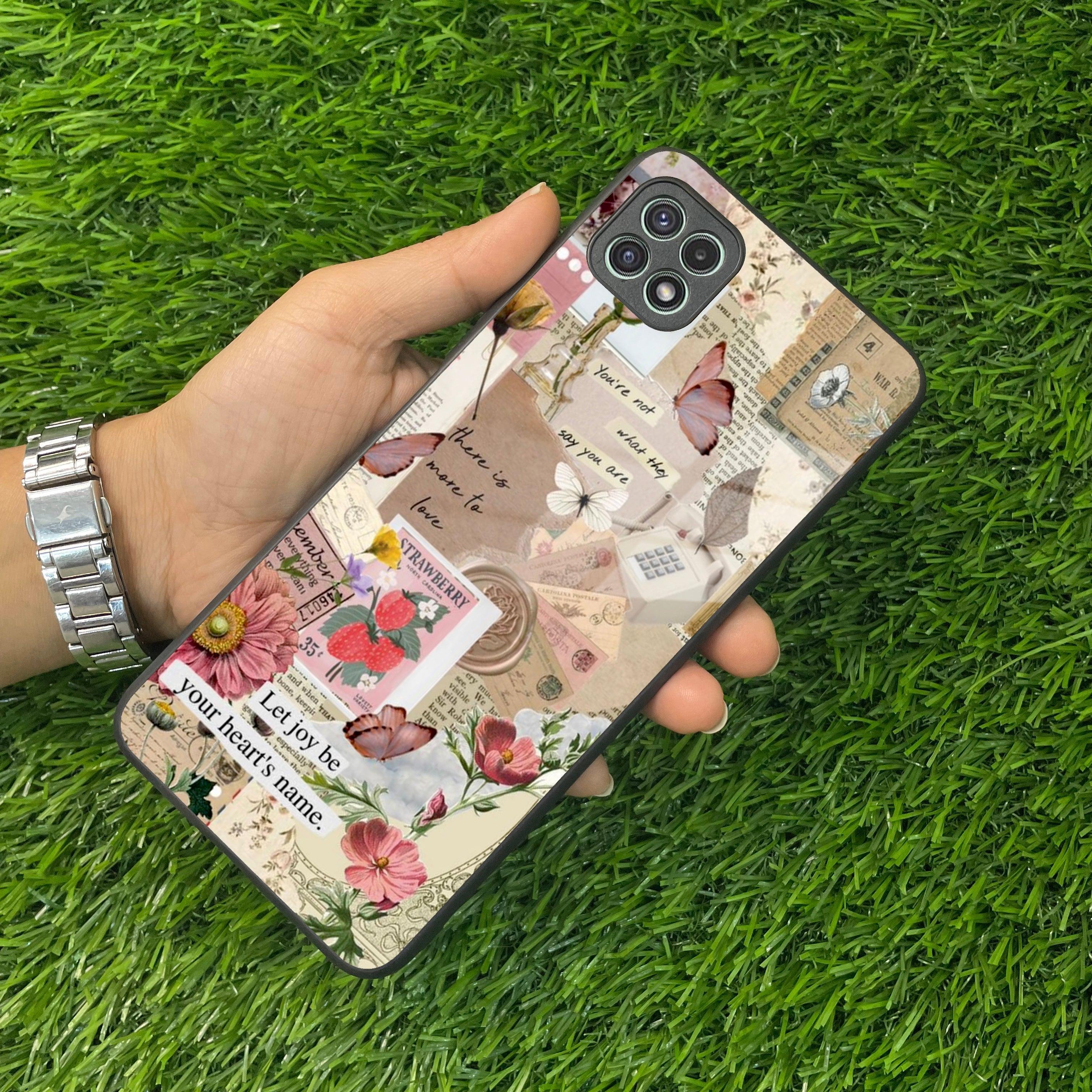 Vintage Vibes Glass Case Cover for Samsung - ShopOnCliQ