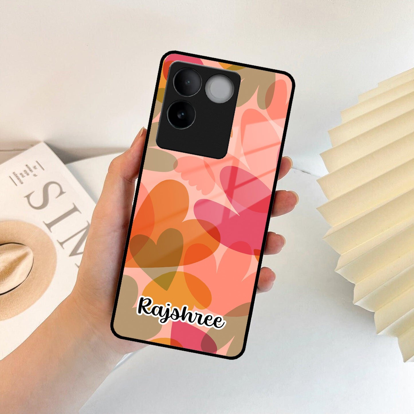 Virginia Customize Glass Case Cover For iQOO