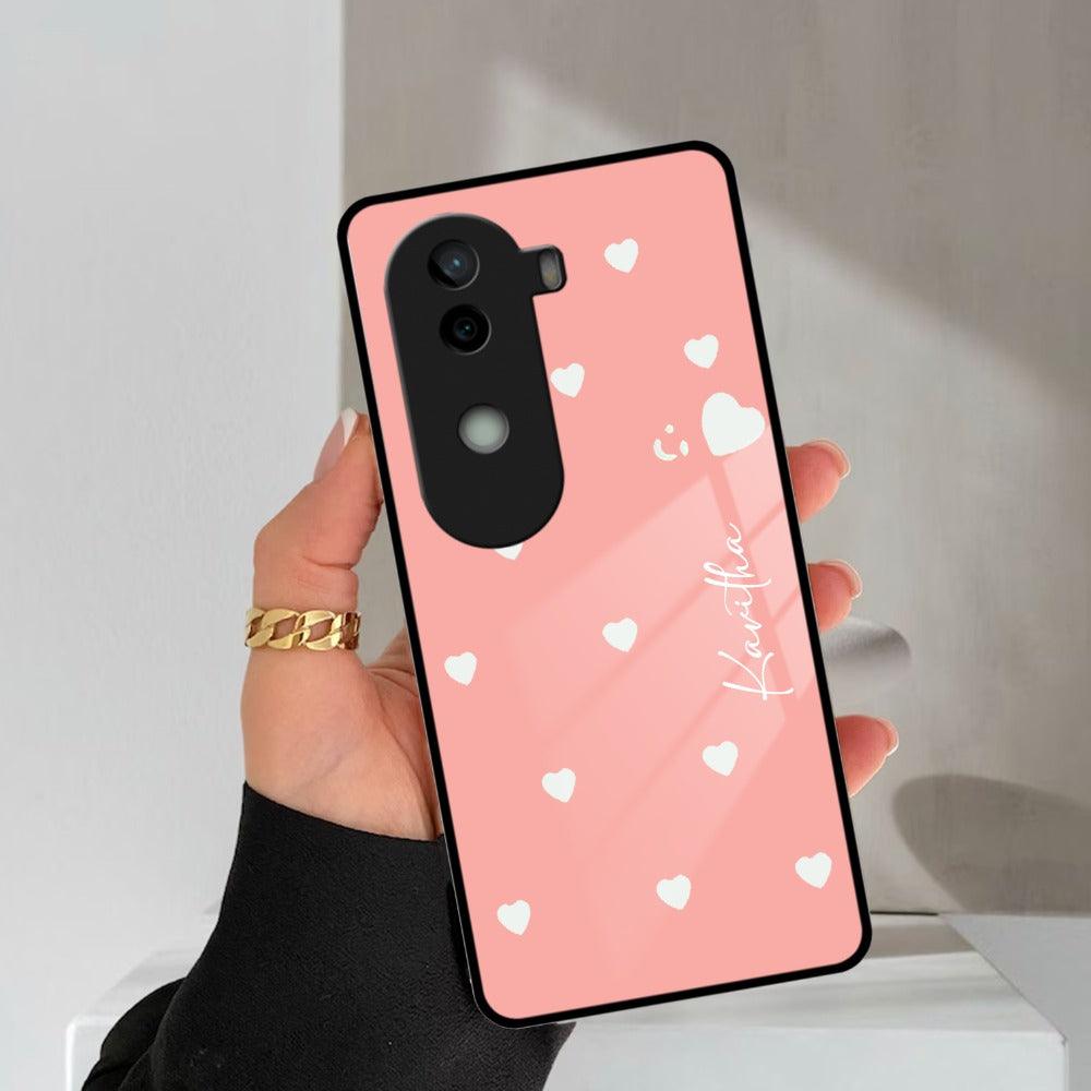 Be Loved Glossy Customised Metal Case Cover Peach For Vivo