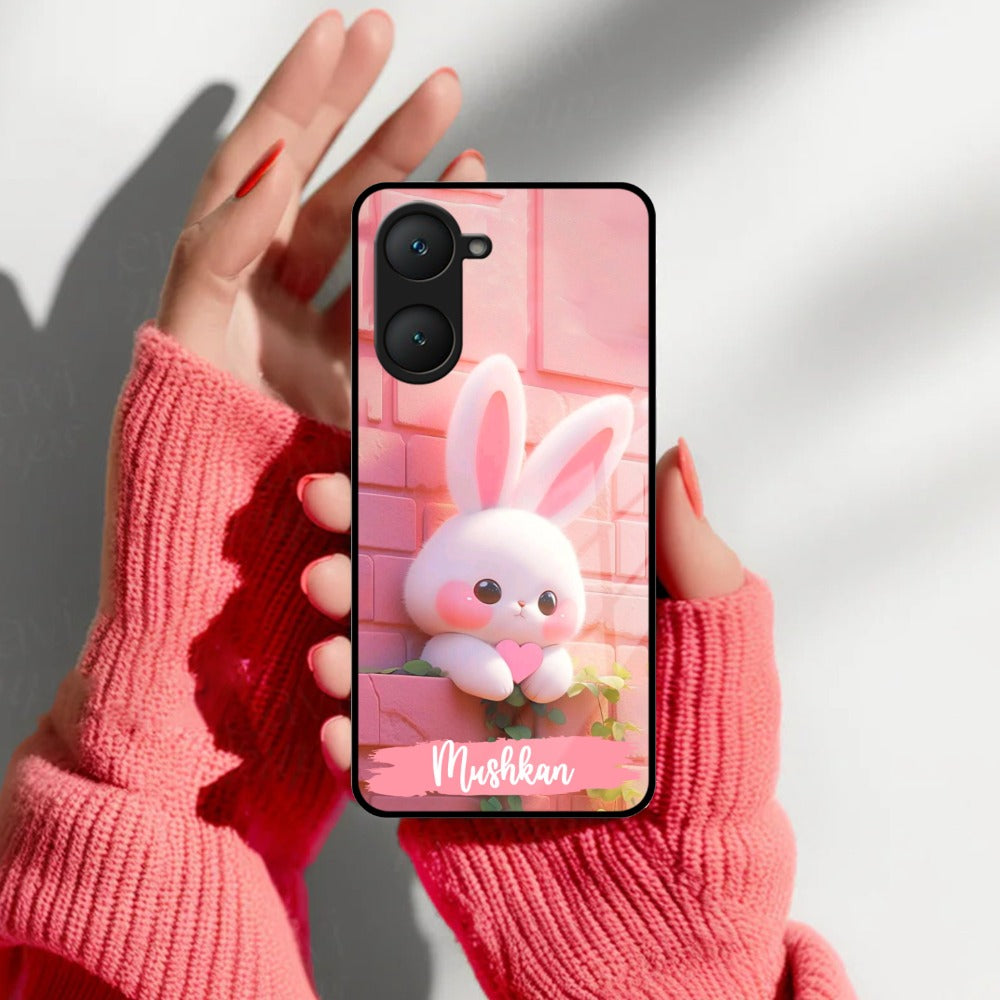 Bunny Glossy Metal Case Cover For Vivo