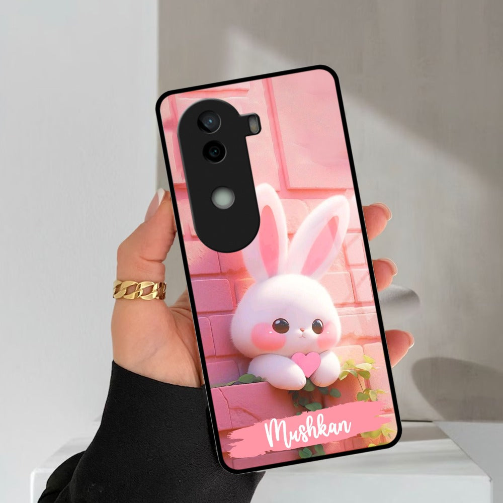 Bunny Glossy Metal Case Cover For Vivo