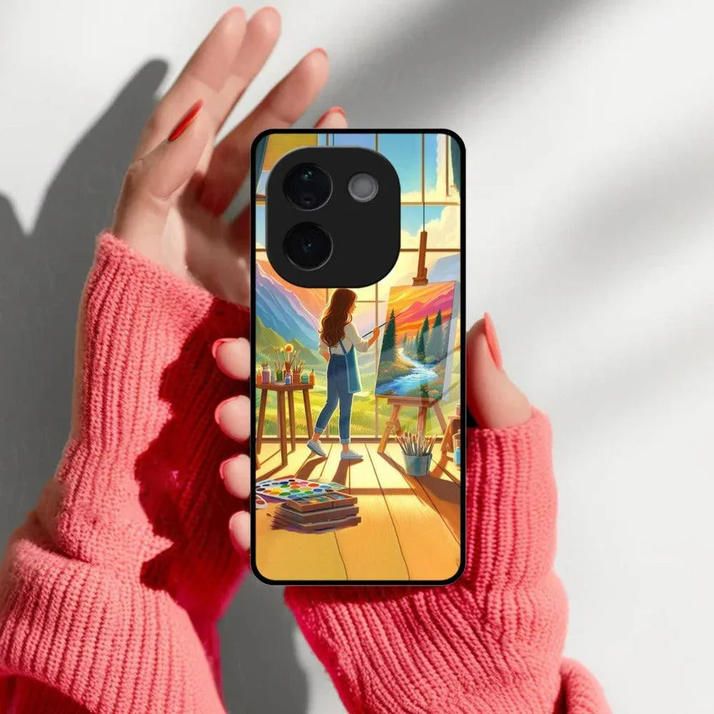 Canvas of Dreams Glossy Metal Case Cover For iQOO - ShopOnCliQ