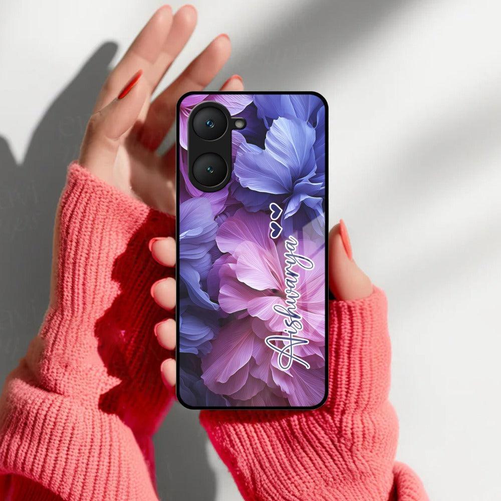 Perfect Customized Floral Glossy Metal Case Cover For iQOO - ShopOnCliQ