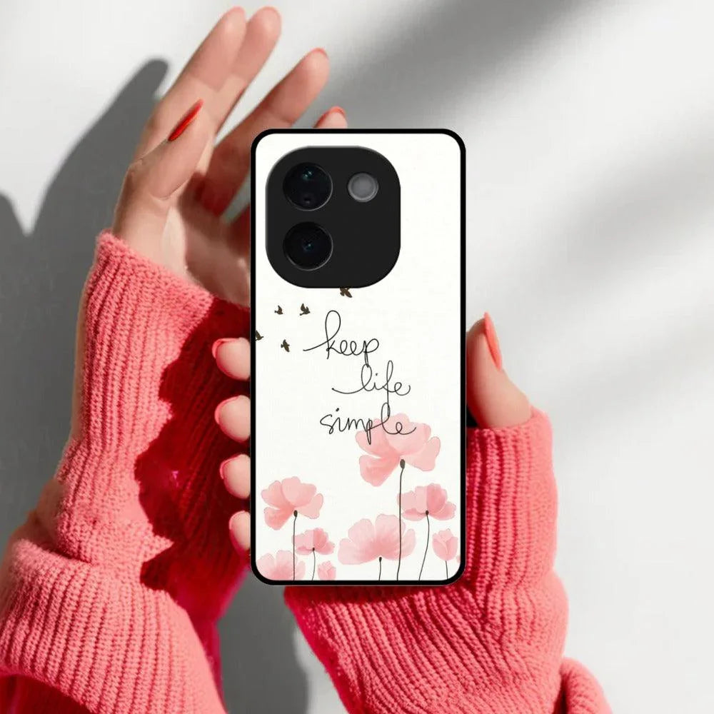 Keep Life simple Glossy Metal Case Cover For Vivo - ShopOnCliQ